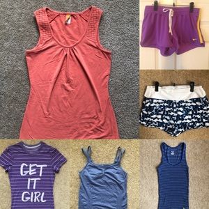 Lot of 6 - women’s work out clothes size XS, S